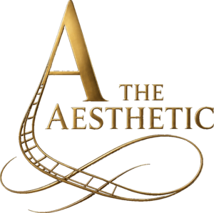 The Aesthetic gold logo