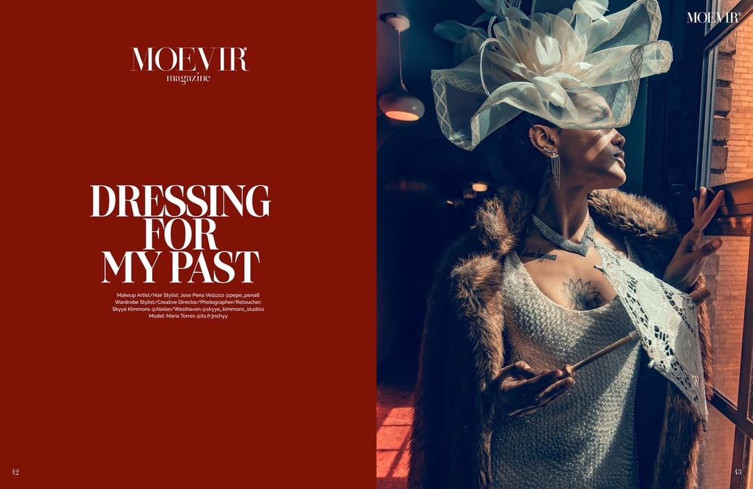 Dressing for My Past — Moevir magazine spread