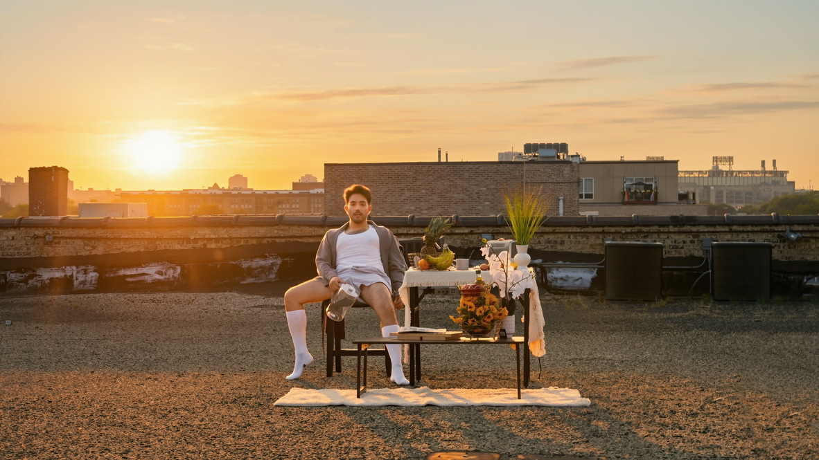 No Room Service — rooftop menswear editorial